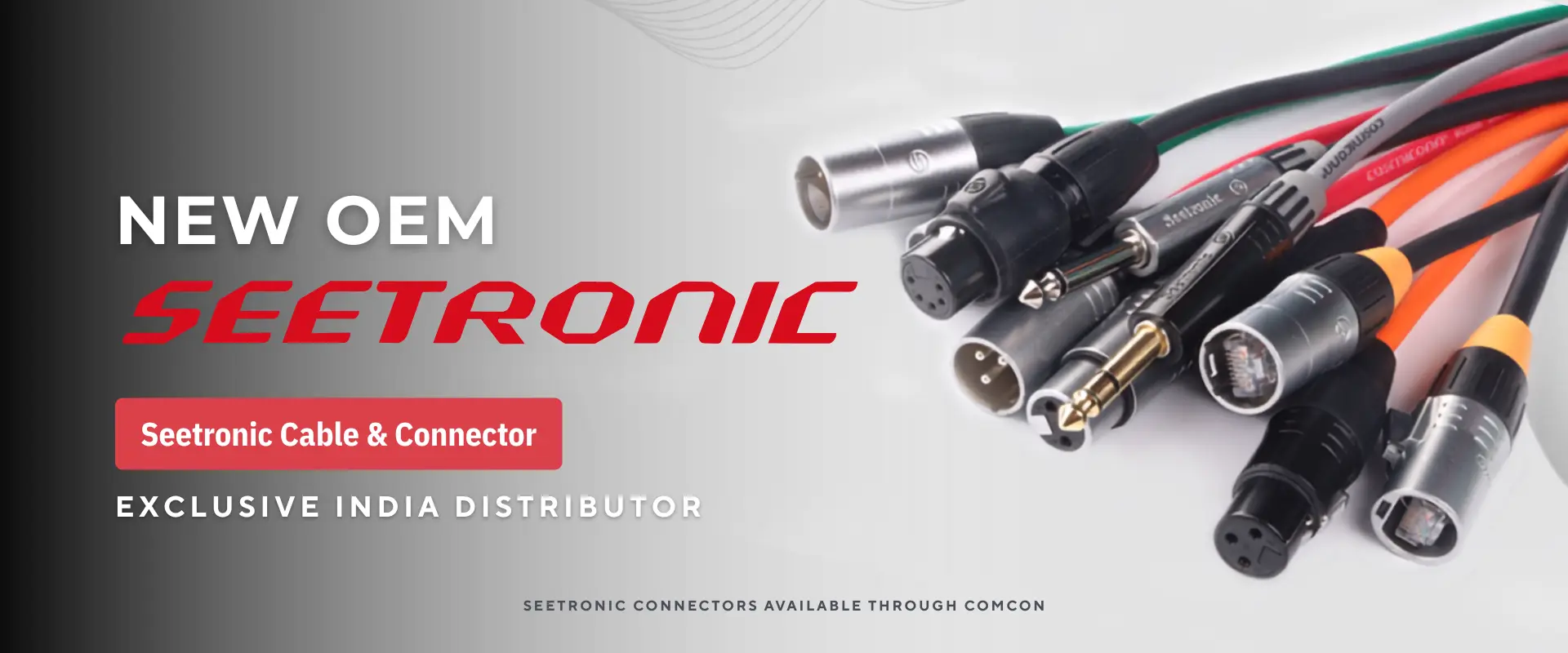 Seetronic connectors available through Comcon, national distributor in India